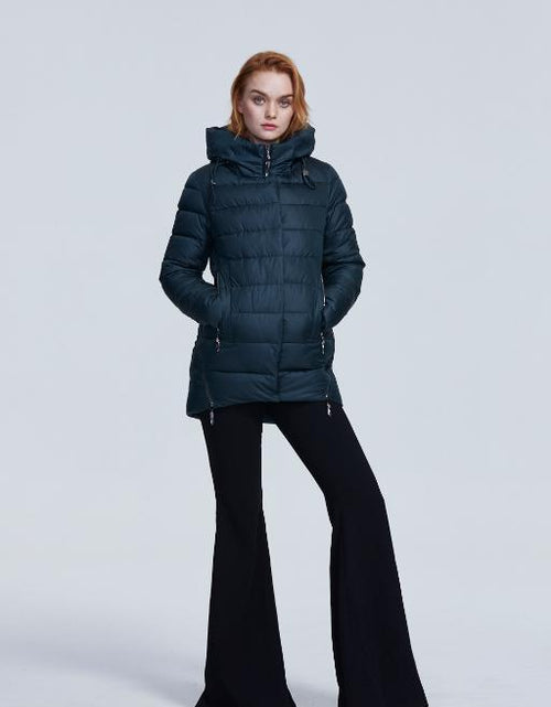 Load image into Gallery viewer, Women warm hooded winter coat women jacket casual parkas jacket
