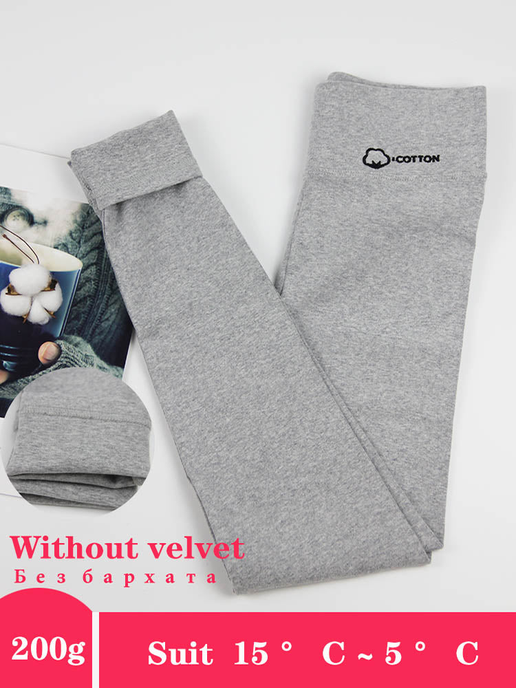 Lamb Cashmere Warm Pants with Fleece Legging Slim Tights